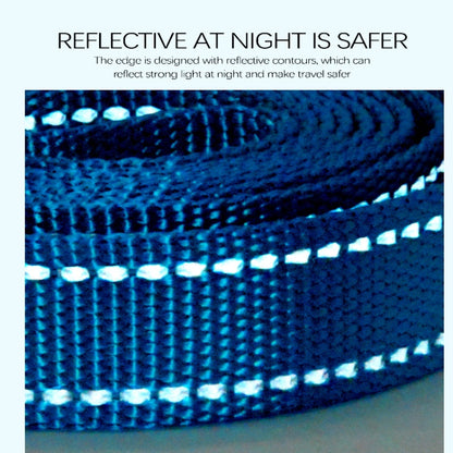 Glow Castle Soft Handle Reflective Adjustable Length Dogs Traction Rope(Green)