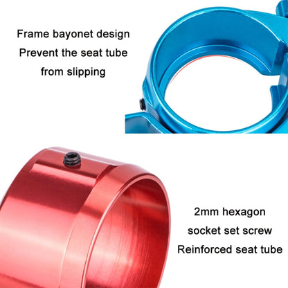 ZTTO Folding Bicycle Seatpost Clamp Retrofit Accessories, Color: 39.8mm (Red)