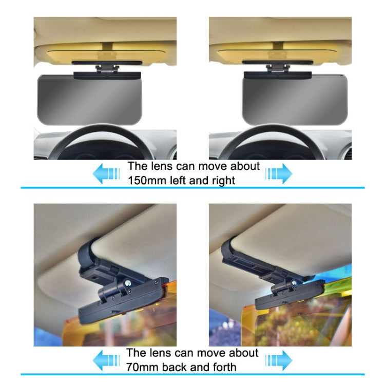 SHUNWEI Visière anti-reflets pour voiture, lunettes de vision nocturne, style : Utilisation de jour et de nuit