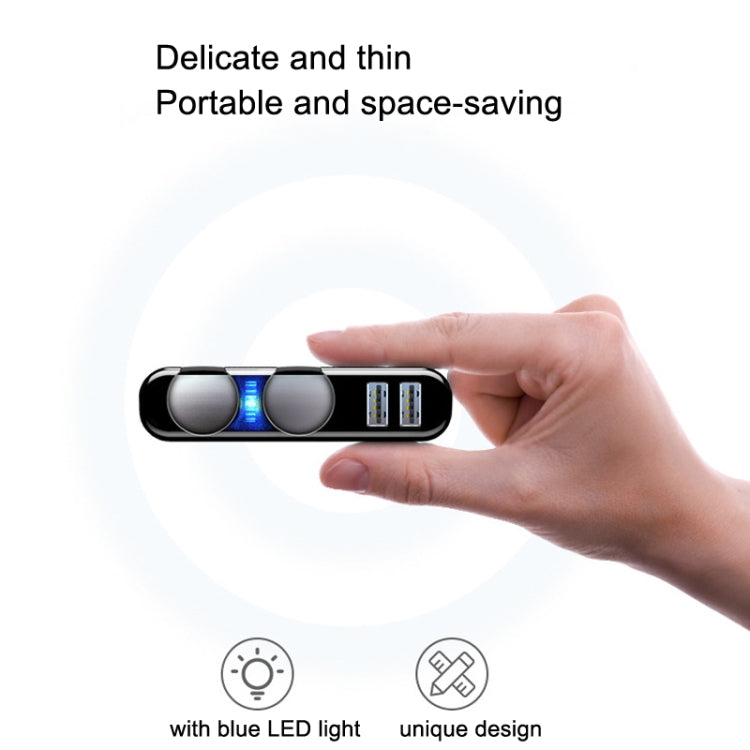 Chargeur allume-cigare de voiture SHUNWEI 12/24V USB convertisseur de prise, Style : 2 trous 2 USB Tension