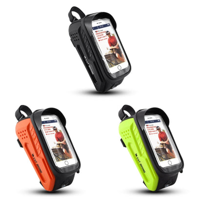 WEST BIKING Bicycle Front Bag TPU  Hard Shell Riding Front Beam Bag(Orange)