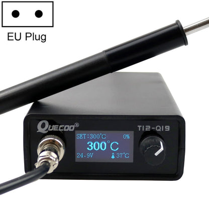QUECOO 1.3 Inch Display Soldering Station with Handle, Set: EU Plug (Q19+P9)