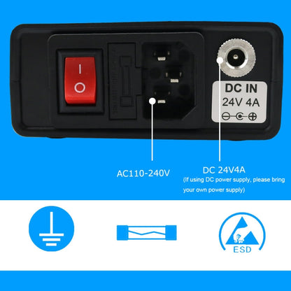 QUECOO 1.3 Inch Display Soldering Station with Handle, Set: EU Plug (Q19+P9)