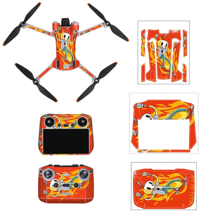 Sunnylife Drone+Remote Control Protective Sticker For DJI Mini 3 Pro RC Version( Skateboard)