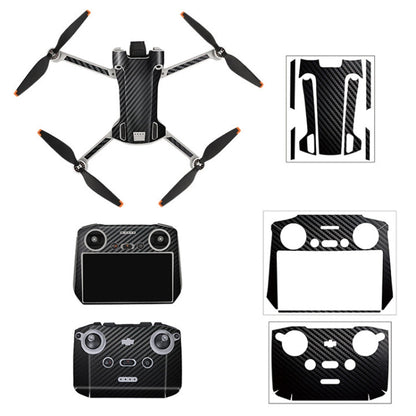 Sunnylife Drone+Remote Control Protective Sticker For DJI Mini 3 Pro RC Version(Carbon Black)