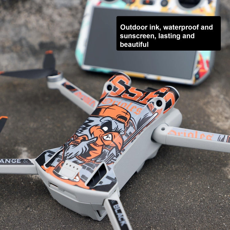 Sunnylife Drone+Remote Control Protective Sticker For DJI Mini 3 Pro RC Version(Rhythm Graffiti)