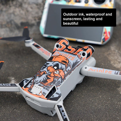 Sunnylife Drone+Remote Control Protective Sticker For DJI Mini 3 Pro RC Version(Rhythm Graffiti)
