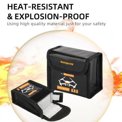 Sunnylife  Battery Explosion-proof Bag Storage Bag for DJI Mini 3 Pro,Size: Can Hold 2 Batteries