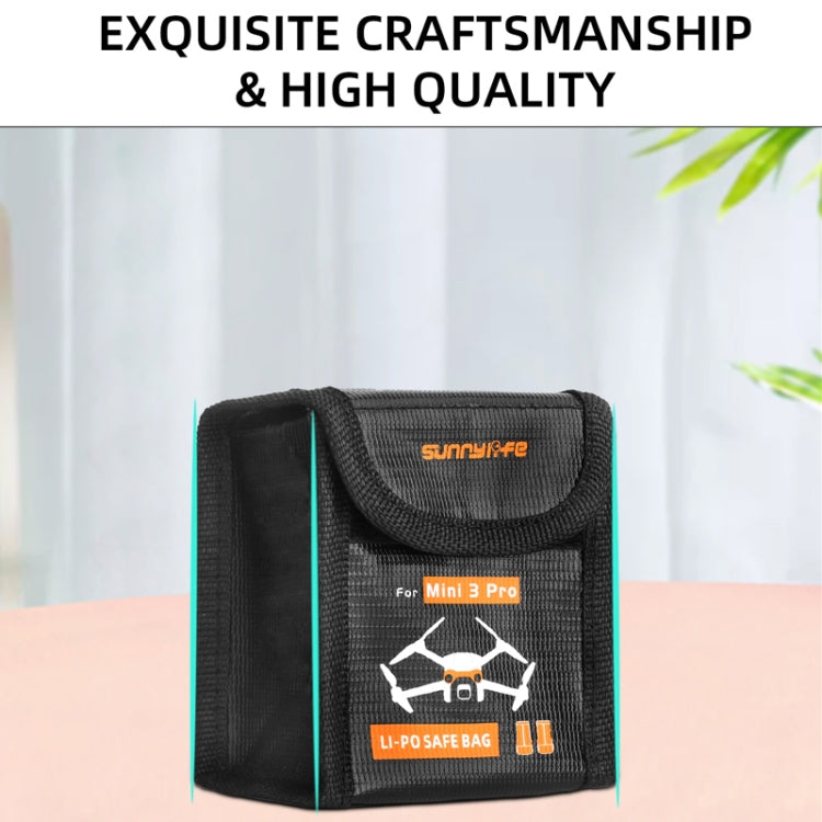 Sunnylife  Battery Explosion-proof Bag Storage Bag for DJI Mini 3 Pro,Size: Can Hold 2 Batteries