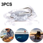 3 hameçons de crabe submergés HENGJIA SO068, appât de pêche sur glace anti-accrochage, couleur : 8 cm 19 g 2