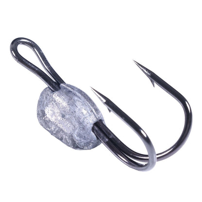 3 hameçons de crabe submergés HENGJIA SO068, appât de pêche sur glace anti-accrochage, couleur : 8 cm 19 g 2