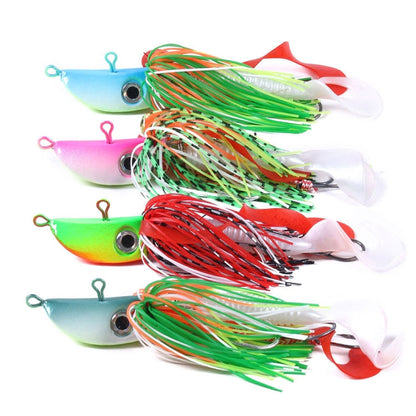 HENGJIA JIG Fish Head Beard Lead Hook, Specification: 100G(No. 3)