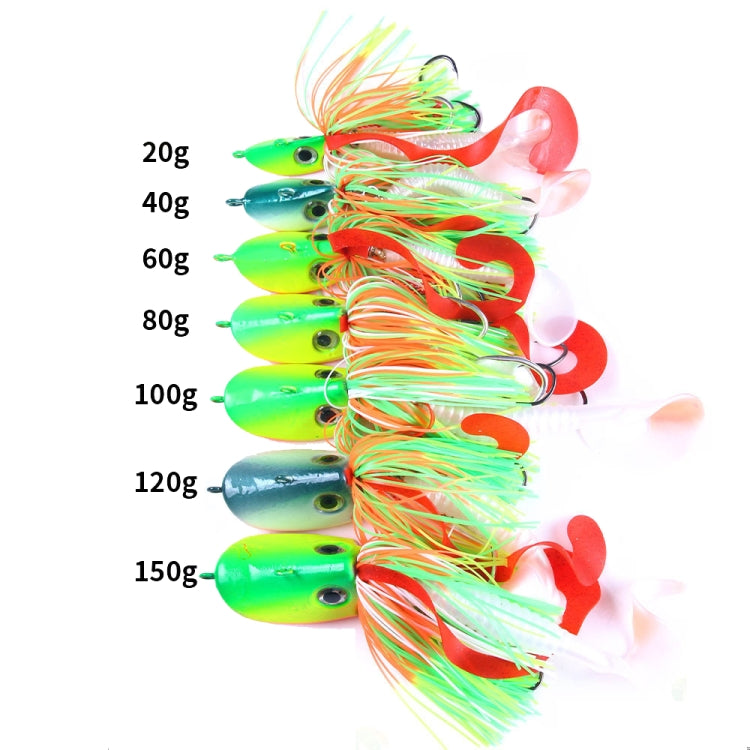 HENGJIA JIG Fish Head Beard Lead Hook, Specification: 100G(No. 2)