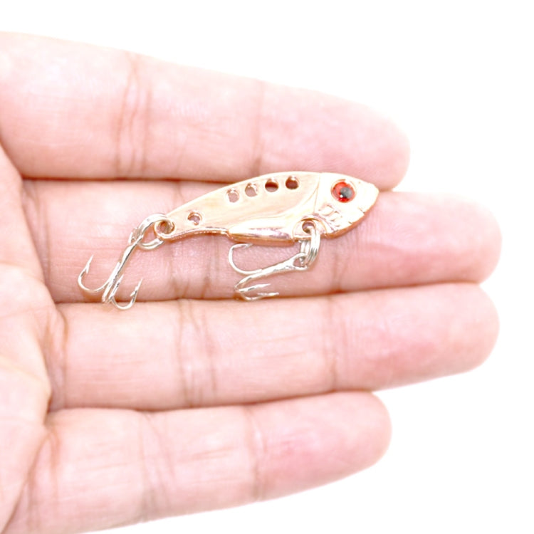 2 Sets HENGJIA VIB013 Metal VIB Fake Bait Electroplated Hard Bait, Specification: 3.5cm 3g(4 Colors)
