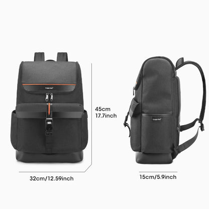 Tigernu T-B9023 Casual Business Men Backpack Simple Laptop Computer Bag(Black)