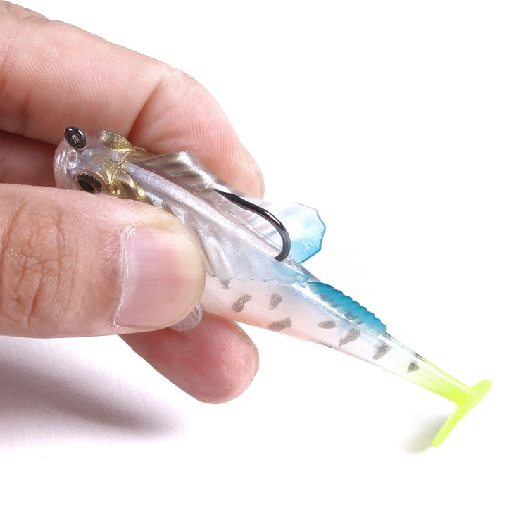 4 PCS HENGJIA SO062 Defense Bottom Tail 14g Jumping Fish Luya Soft Bait(10)