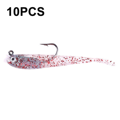 10 PCS HENGJIA 7cm 5g Fork Tail Pack Fish Sea Fishing Tools Luya Bait(1)