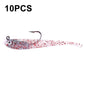 10 PCS HENGJIA 7cm 5g Fork Tail Pack Fish Sea Fishing Tools Luya Bait(1)