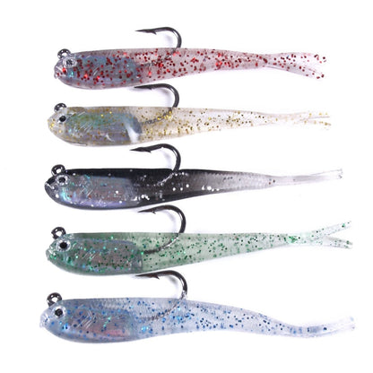10 PCS HENGJIA 7cm 5g Fork Tail Pack Fish Sea Fishing Tools Luya Bait(1)