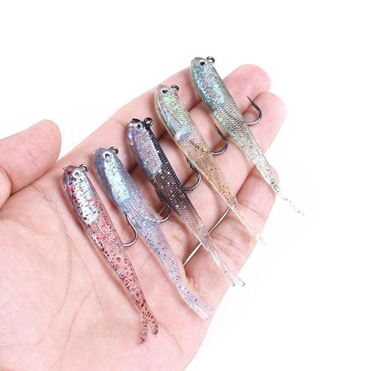 10 PCS HENGJIA 7cm 5g Fork Tail Pack Fish Sea Fishing Tools Luya Bait(5)