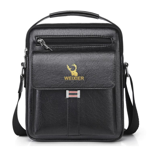 WEIXIER D245 Men Business Bag Large Capacity Shoulder Backpack(Black)