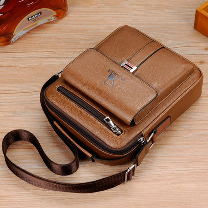 WEIXIER D245 Sac à Dos Bandoulière Grande Capacité pour Hommes (Marron Clair)