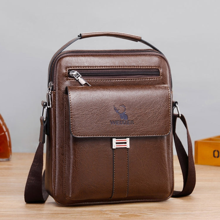 WEIXIER D245 Sac à dos d'épaule grande capacité pour hommes (Marron Foncé)