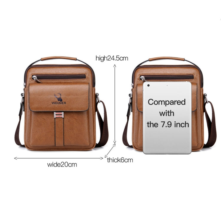 WEIXIER D245 Sac à dos d'épaule grande capacité pour hommes (Marron Foncé)