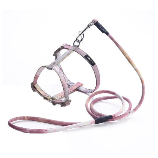 KAFULI Pet Adjustable I-Shape Harness Leash, Size: S(Algae Yellow)