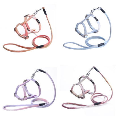 KAFULI Pet Adjustable I-Shape Harness Leash, Size: M(Orange Yellow)