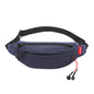 TINYAT T2003 Sacs Bananes de Sport Extérieur en Nylon Imperméable pour Téléphone Portable (Bleu Foncé)