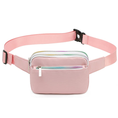 TINTAT T2016 Sac de ceinture mini sport léger et décontracté pour téléphone (rose)