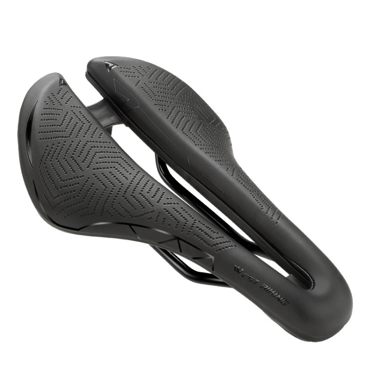 Selle de vélo confortable et respirante WEST BIKING Hollow (Noir)