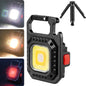 E-SMARTER W5130 Mini Lampe de poche portable à lumière forte en porte-clés, Spécification : Avec support