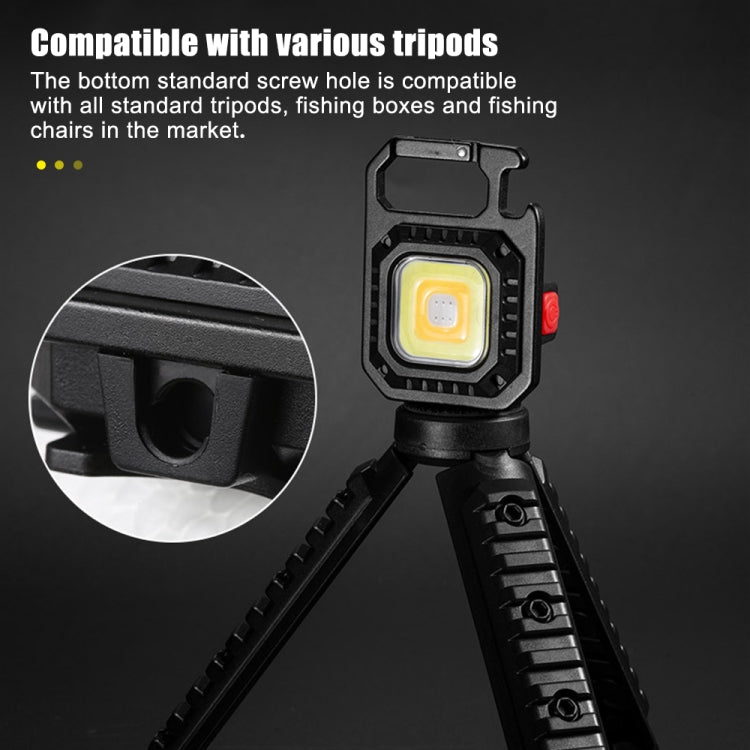 E-SMARTER W5130 Mini Lampe de poche portable à lumière forte en porte-clés, Spécification : Avec support