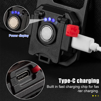 E-SMARTER W5130 Mini Lampe de poche portable à lumière forte en porte-clés, Spécification : Avec support