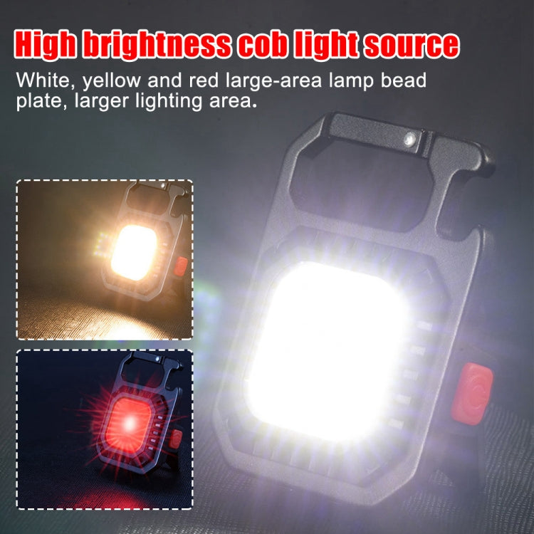 E-SMARTER W5130 Mini Lampe de poche portable à lumière forte en porte-clés, Spécification : Avec support
