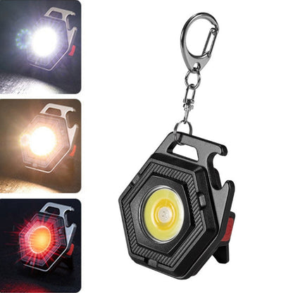 Mini lampe de poche portable E-SMARTER W5131 avec porte-clés et lumière puissante, spécification : Noir