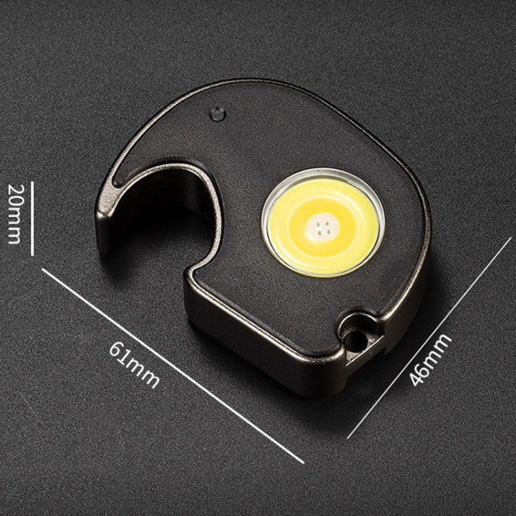 E-SMARTER W5132 Mini porte-clés lampe de poche portable à forte lumière, Spécification : Noir