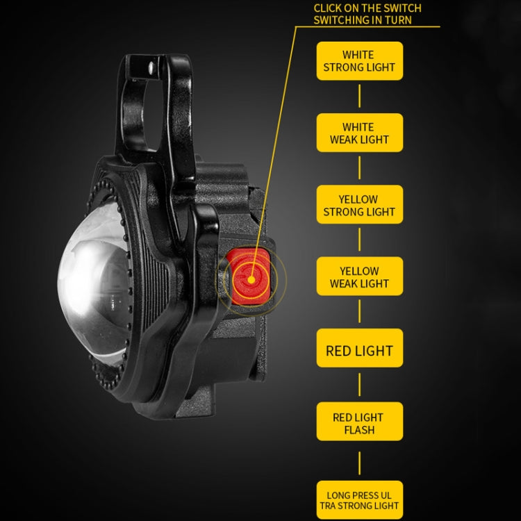 E-SMARTER W5133 Mini Keychain Strong Light Portable Flashlight, Specification:  Black