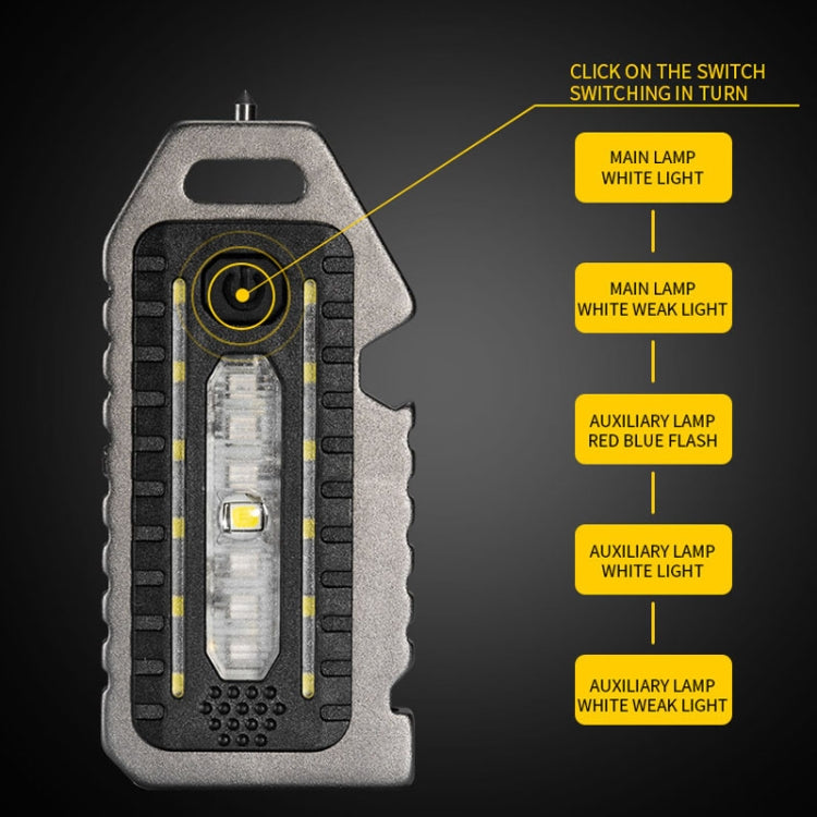 E-SMARTER W5135 Mini Keychain Strong Light Portable Flashlight(Tarnish)