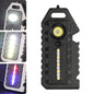 E-SMARTER W5136 Mini Keychain Strong Light Portable Flashlight(Black)