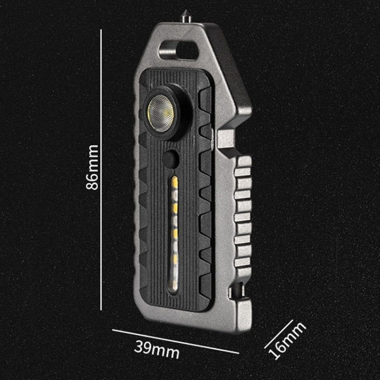 E-SMARTER W5136 Mini Keychain Strong Light Portable Flashlight(Black)