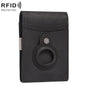 HUMERPAUL BP993 RFID Anti-Theft Brush Pocket Card Bag Suitable For AirTag 2nd Gen / AirTag 1st Gen(Black)