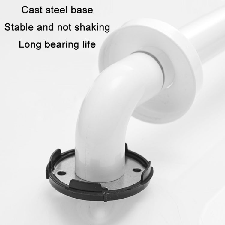 Kuaierte Salle de Bain en Acier Inoxydable Sécurité Antidérapant Main Courante pour Personnes Handicapées/Âgées, Taille : 68cm (Blanc)