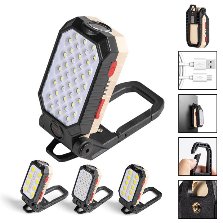 E-SMARTER COB Work Light USB Emergency Flashlight Maintenance Lamp, Style: W598A 8 Hole