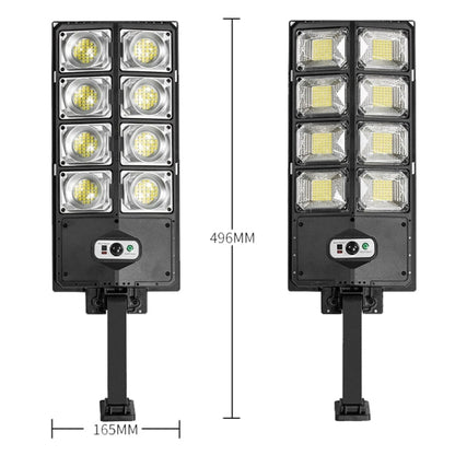 E-SMARTER LED Strong Light Dual Row Road Light Solar Garden Sensor Light, Style: W789A-4