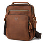 HUMERPAUL MH573 Men Shoulder Bag Leather Messengers Bag(Khaki)