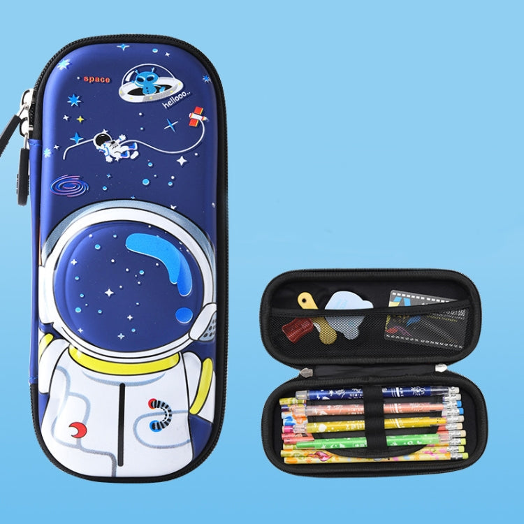 Uime EVA 3D Trousse à Crayons Multi-compartiments Boîte de Papeterie Fournitures Scolaires pour Enfants (Astronaute)