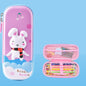 Uime EVA 3D Multi-compartment Pencil Case Stationery Box Children School Supplies(Rabbit)